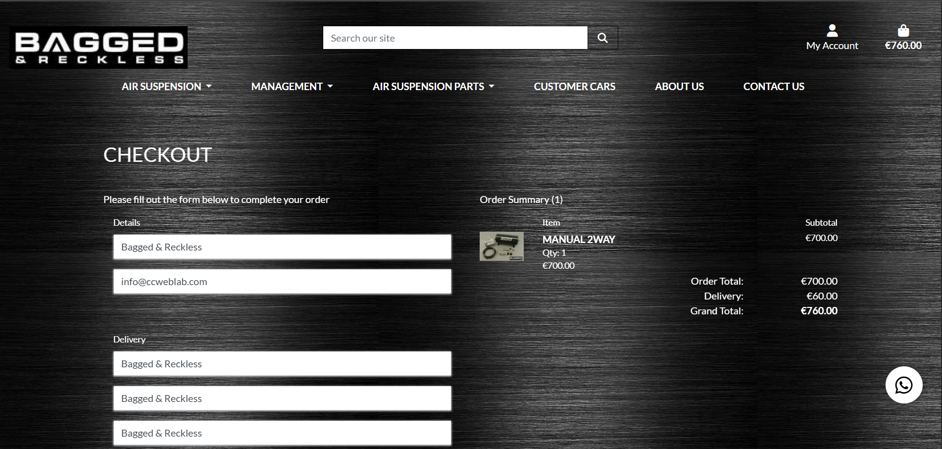 Checkout Page
