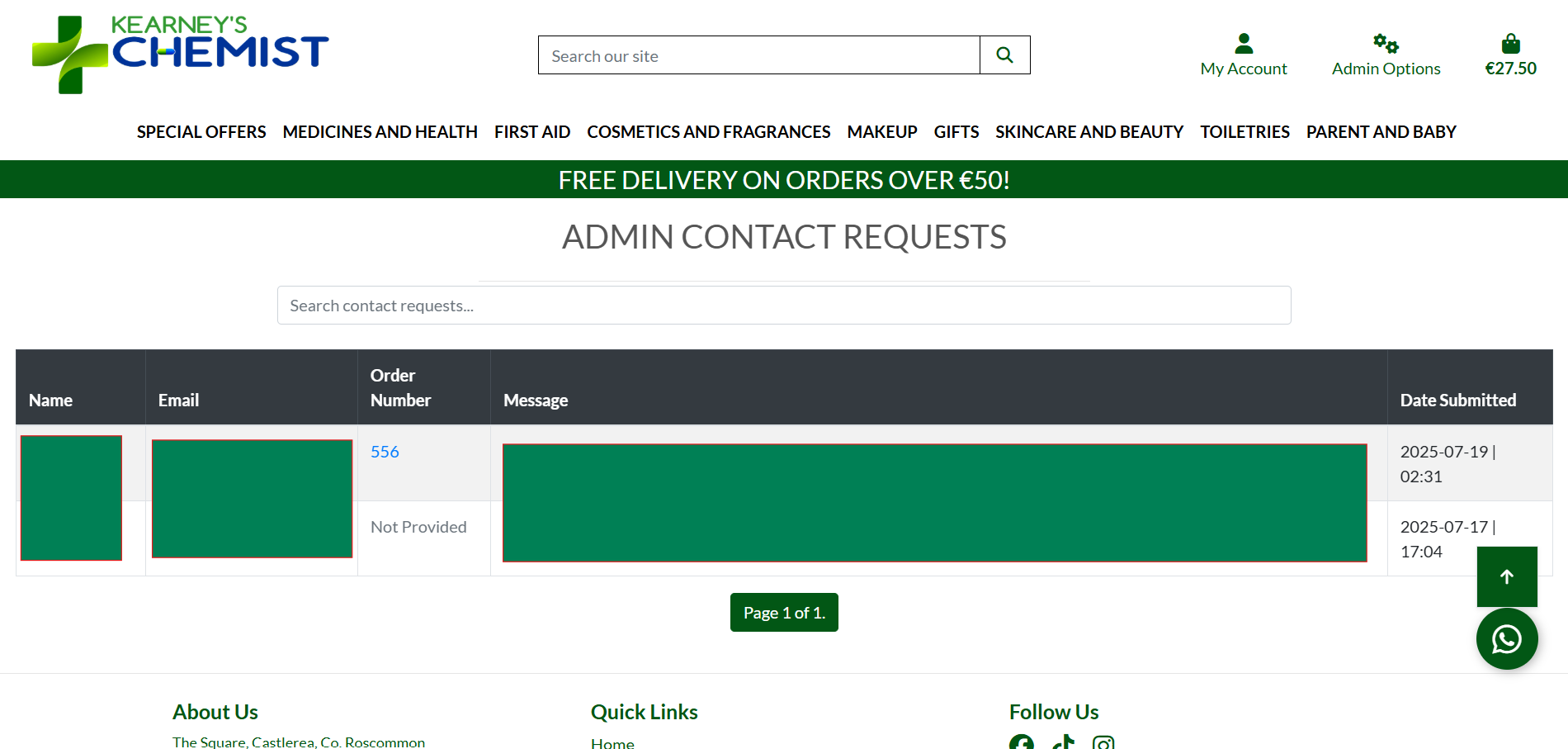 Contact Requests
